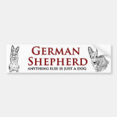 German Shepherd - Bumpersticker (Voorkant)