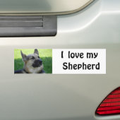 German Shepherd Bumpersticker (Op auto)