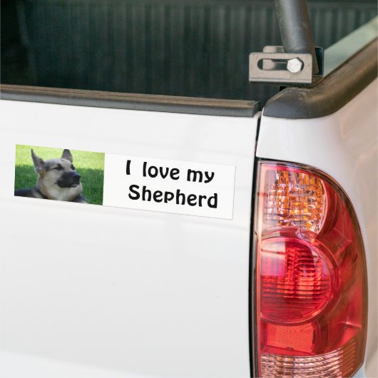 German Shepherd Bumpersticker (Op Truck)