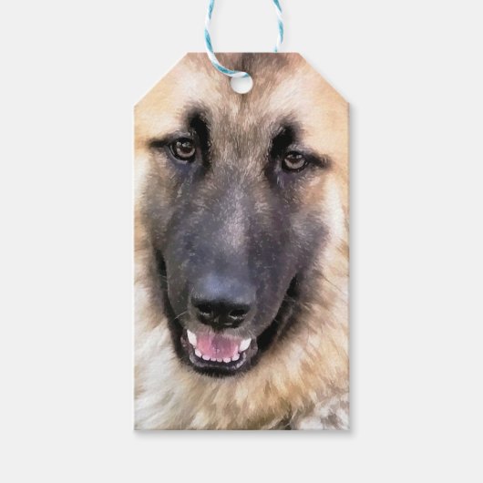 GERMAN SHEPHERD CADEAULABEL (Voorkant)