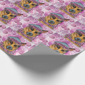 German Shepherd Cadeaupapier (Hoek)