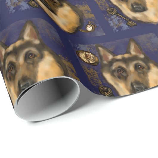 German Shepherd Cadeaupapier (Rol Hoek)