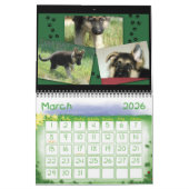 German Shepherd Calendar Kalender (Mar 2026)