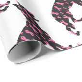 German-Shepherd-Cancer-Ribbon-Black Cadeaupapier (Rol Hoek)