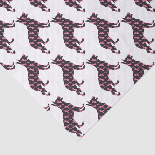 German-Shepherd-Cancer-Ribbon-Black Tissuepapier (Detail)