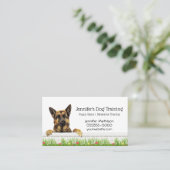 German shepherd Canine Dog Training Pet Visitekaartje (Staand voorkant)