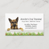 German shepherd Canine Dog Training Pet Visitekaartje (Voorkant)