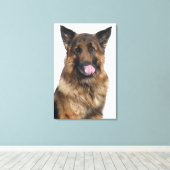German Shepherd Canvas Afdruk (Insitu (Houten vloer))