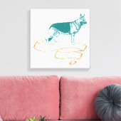 German Shepherd Canvas Afdruk (Insitu (Woonkamer))