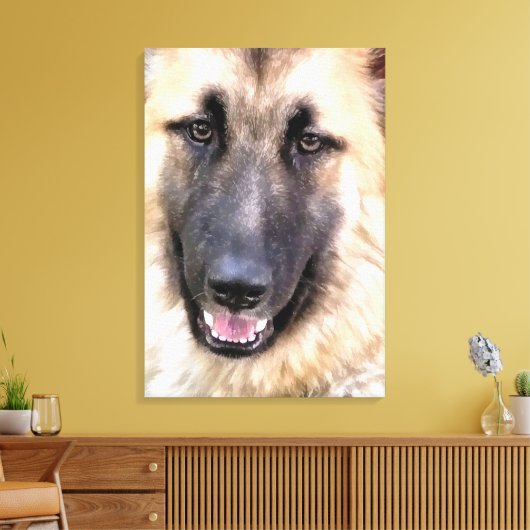 GERMAN SHEPHERD CANVAS AFDRUK (Insitu (Woonkamer))