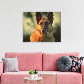 German Shepherd Canvas Afdruk (Insitu (Woonkamer))