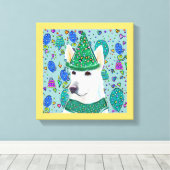 GERMAN SHEPHERD CANVAS AFDRUK (Insitu (Houten vloer))