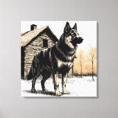 German Shepherd Canvas Afdruk (Voorkant)