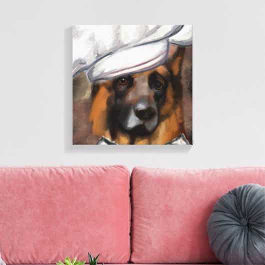 GERMAN SHEPHERD CANVAS AFDRUK (Insitu (Woonkamer))