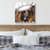 GERMAN SHEPHERD CANVAS AFDRUK (Insitu (Slaapkamer))