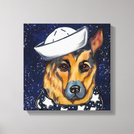 German Shepherd Canvas Afdruk