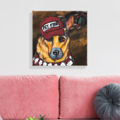 German Shepherd Canvas Afdruk (Insitu (Woonkamer))