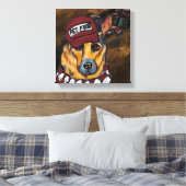 German Shepherd Canvas Afdruk (Insitu (Slaapkamer))