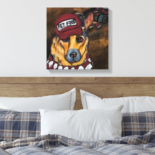 German Shepherd Canvas Afdruk (Insitu (Slaapkamer))