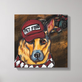 German Shepherd Canvas Afdruk