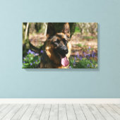 German Shepherd Canvas Afdruk (Insitu (Houten vloer))