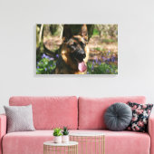 German Shepherd Canvas Afdruk (Insitu (Woonkamer))
