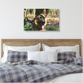 German Shepherd Canvas Afdruk (Insitu (Slaapkamer))
