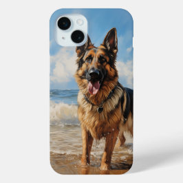 German Shepherd iPhone 15 Mini Hoesje