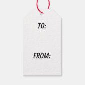 German Shepherd Christmas Cadeaulabel (Achterkant)