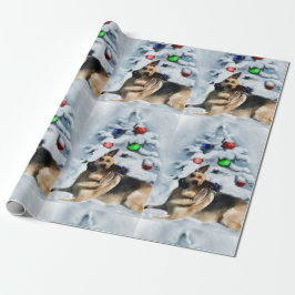 German Shepherd Christmas Cadeaupapier