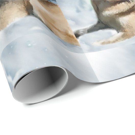 German Shepherd Christmas Cadeaupapier (Rol Hoek)
