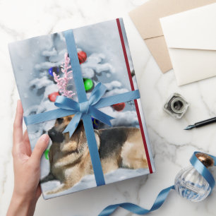German Shepherd Christmas Cadeaupapier
