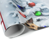 German Shepherd Christmas Cadeaupapier (Rol Hoek)