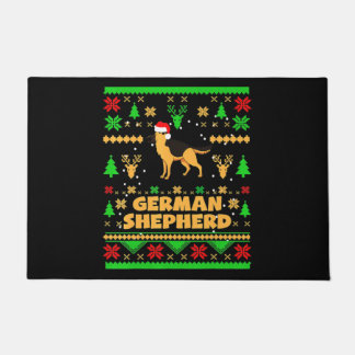 German Shepherd Christmas Deurmat