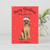 German Shepherd Christmas Feestdagenkaart (Staand voorkant)