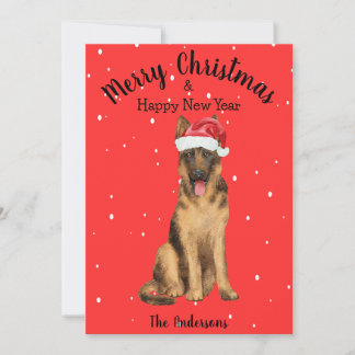German Shepherd Christmas Feestdagenkaart