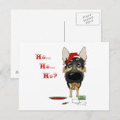 German Shepherd Christmas Feestdagenkaart (Voorkant / Achterkant)
