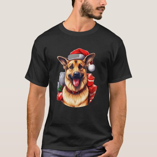 German Shepherd Christmas German Shepherd Owners T-shirt (Voorkant)