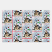 German Shepherd Christmas Inpakpapier Vel (Voorkant 2)