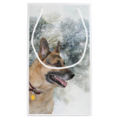 German Shepherd Christmas Klein Cadeauzakje (Achterkant)