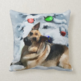 German Shepherd Christmas Kussen