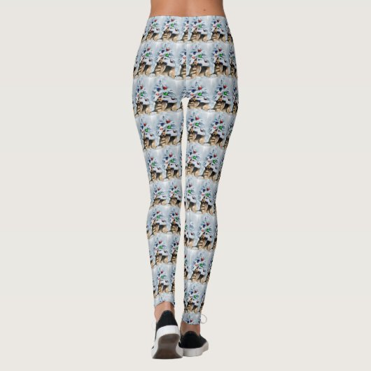 German Shepherd Christmas Leggings (Achterkant)