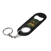 German Shepherd Christmas Mini Flessenopener (Voorkant Gekanteld)