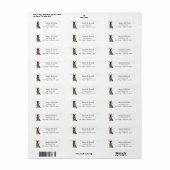 German Shepherd Christmas Pet Dog Etiket (Full Sheet)