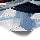 German Shepherd Christmas Red Truck Holiday Perfect Poster (Hoek)