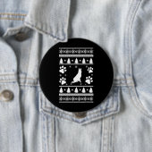 German Shepherd Christmas Ronde Button 4,0 Cm (In situ)