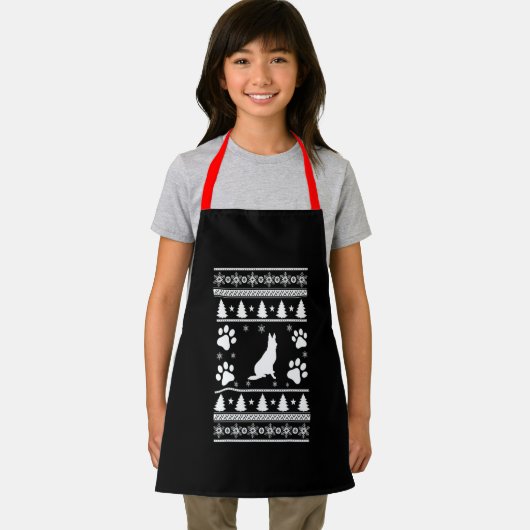 German Shepherd Christmas Schort (Insitu)