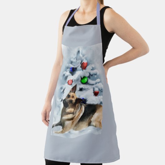 German Shepherd Christmas Schort (Insitu)