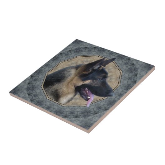 German Shepherd Classical Tegeltje (Zijkant)
