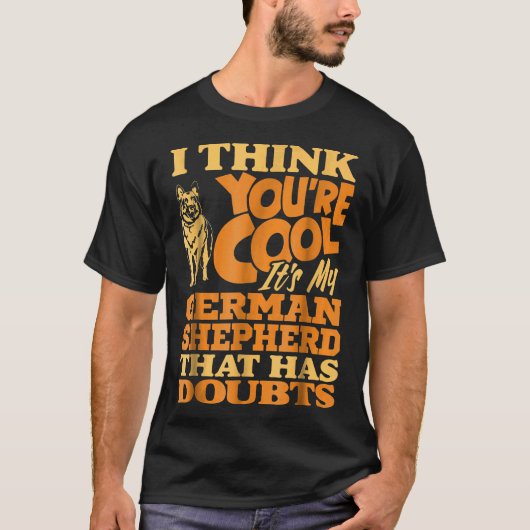 German Shepherd Clothing Dog T-shirt (Voorkant)